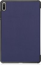 Tablet hoes geschikt voor Huawei MatePad 11 Inch (2021) - Tri-Fold Book Case - Donker Blauw