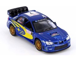 Subaru Impreza WRC 2007 (Blauw) (10 cm) 1/36 Kinsmart  - Modelauto - Schaalmodel - Model auto - Miniatuurautos - Miniatuur auto