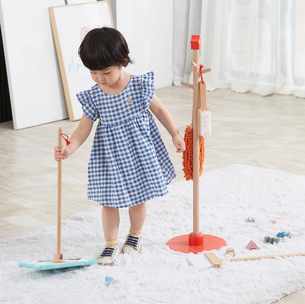 Viga Toys® Houten Speelgoed Schoonmaak Set — afbeelding 10