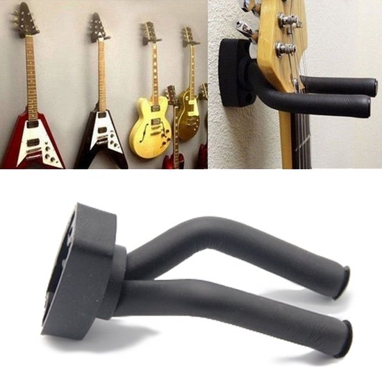 Crochet de guitare pour accrocher votre guitare Support mural noir