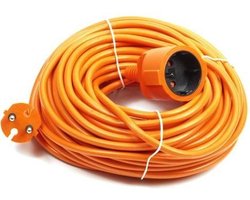 Verlengsnoer / tuinsnoer oranje 20meter