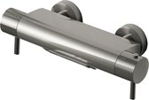 Hotbath Buddy Badmengkraan - thermostatisch - cascade uitloop - geborsteld nikkel