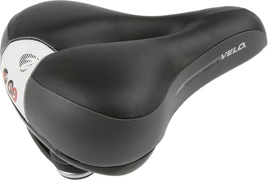 Velo Fietszadel met drukverlichting en schokabsorptie - 245x212mm