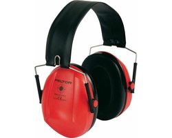 3M Peltor Bull's Eye Gehoorkap met opvouwbare hoofdband H515FB-516-RD, Rood vd Schietsport