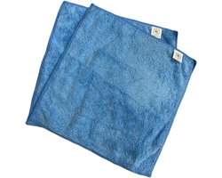 2x Nano doek 30x30 blauw Brightandshine - Nano reiniging - brilreiniging - Nanodoekjes - Beste Inductie Reiniger Doek – Streeploos Schoon & Krasvrij