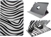 HB Hoes Geschikt voor Samsung Galaxy Tab A7 Lite 8.7 inch - Draaibare Tablet Case Met Print - Zebra