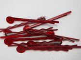 Bobbi | Rood 25 stuks, zelf haarspeldjes maken
