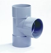 Dyka T-stuk 3x lijmmof 90° PVC keurmerk BRL52100 40 x 40mm