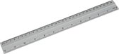 Liniaal Recht - Lengte 30 cm - 12 inch - Aluminium