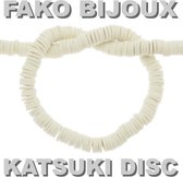 Fako Bijoux® - Katsuki Disc Kralen - Polymeer Kralen - Surf Kralen - Kleikralen - 6mm - 350 Stuks - Crème