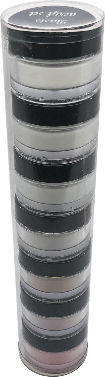 BASIS acryl set 7 x - 15 gr | B&N - VEGAN - acrylpoeder