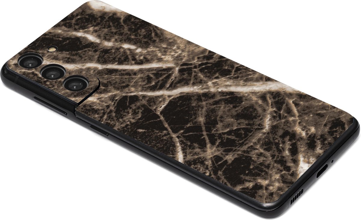 ScreenSafe Skin Galaxy S21 Smoke Marble zonder logo