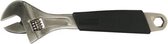 Engelse sleutel 12 30 cm carbon-staal zilver/zwart