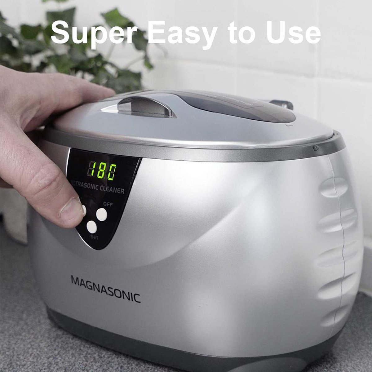 MMOBIEL Ultrasone reiniger voor digitale sieradenreiniging met verwarming en instelbare timer, 0-30 minuten, ultrasone reiniger voor sieraden, brillen, tandheelkundige gereedschappen