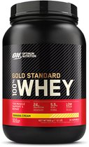 Optimum Nutrition Gold Standard 100% Whey Protein - Banana Cream - Proteine Poeder - Eiwitshake - 900 gram (28 servings)