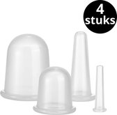 Cellulite Cups voor Cupping -  Anti Cellulitis Cupping set - Cupping Cups Cellulite Massage Apparaat Earkings - Transparant