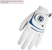 Footjoy Weathersof heren golf handschoen Links wit-blauw heren XL
