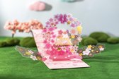 3D wenskaart sakura cherry bloesem felicitatie uitnodiging