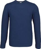 OLYMP Level 5 heren trui katoen - O-hals - rookblauw (Slim Fit) -  Maat XXL