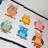 Speelkleed uilen 150 x 100 Deluxe EXTRA DIK - Liefboefje - Groot Speelkleed Baby - Speelmat Kinderen - Babymat XL - Kindervloerkleed - Kraamcadeau - Speelkleed Kinderen - 50+ design speelkled