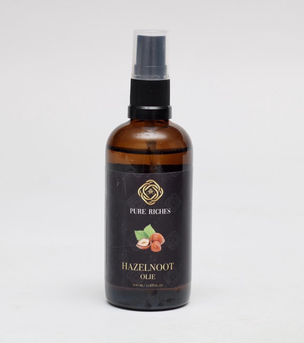 Pure Riches Hazelnoot olie 100ml - 100% puur biologisch - Voedt het haar & huid.