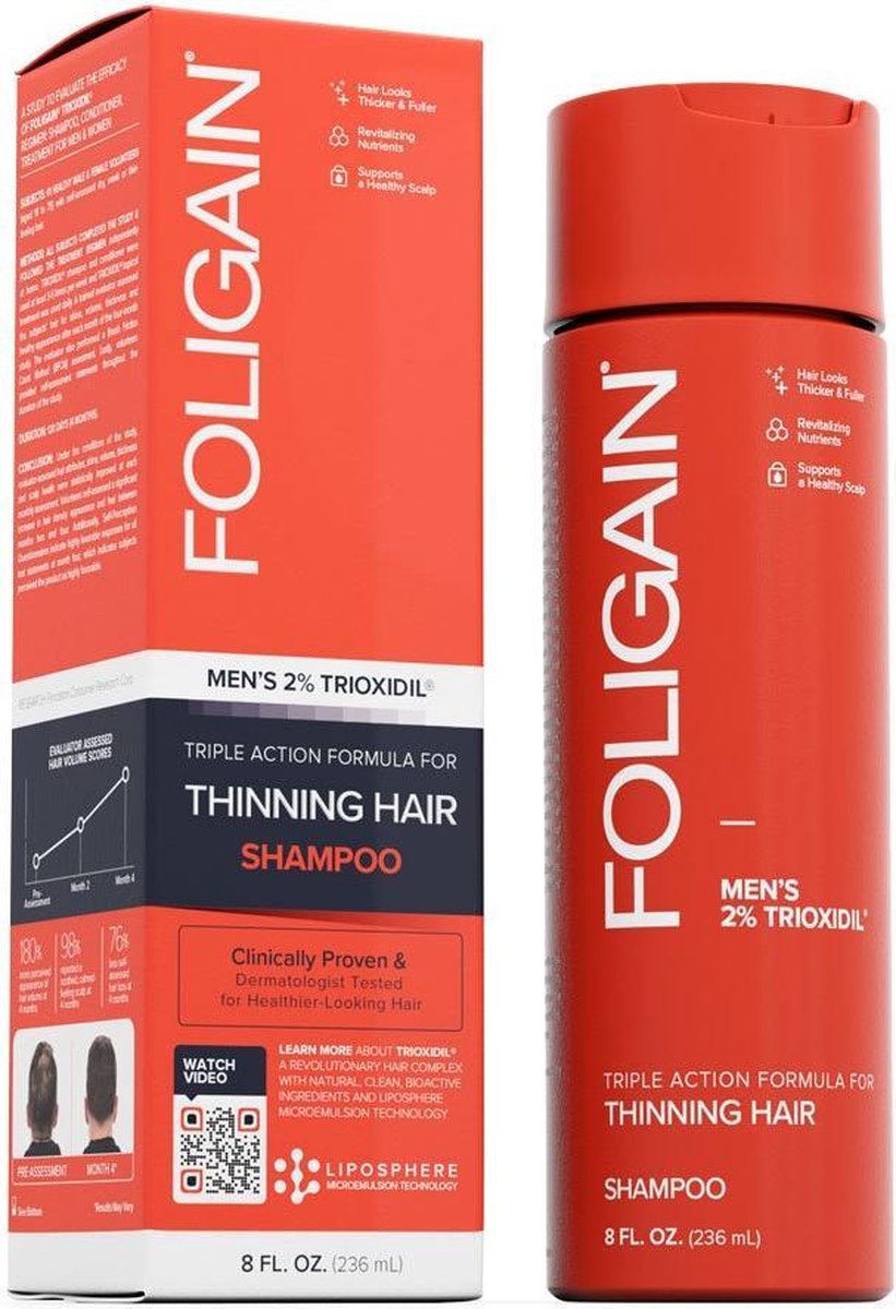 FOLIGAIN – Anti-Haaruitval Shampoo voor Mannen – 236 ml