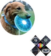 Femur - Hondenfrisbee - Frisbee - LED verlicht - Hondenspeelgoed - Apporteerspeelgoed - BLAUW