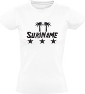 Suriname Dames t-shirt |Wit