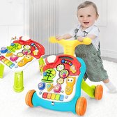Baby loopwagen - Educatief babyspeelgoed - Looptrainer en tafel - 2 in 1