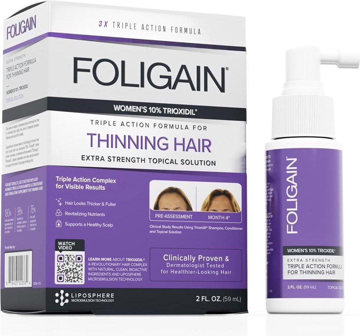 FOLIGAIN – Lotion tegen Haaruitval voor Vrouwen – 59 ml