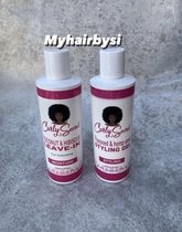 Curly Secret - Haarverzorging geschenkset van Moisture en Proteïne - Flaxeed & hemp seed Styling gel - Curl reviving leave-in - stylingsproducten krullend haar - CG Methode