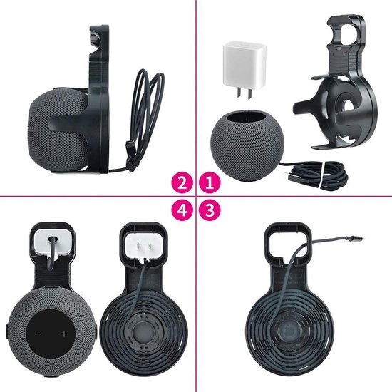 Wandhouder beugel voor Skadis Homepod Mini Smart Speaker, wandmontage plank luidspreker standaard accessoires voor Homepod Mini