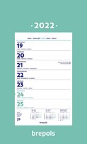 Brepols Kalender 2022 - Wand-week kalender - 19 x 31 cm