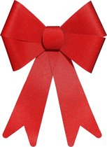 Kerststrik voor de kerstboom - Set van 4 - Super leuke strik voor cadeautjes - Kerstdecoratie - Rood - 30 x 19 cm