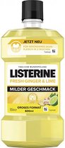 Listerine - Fresh ginger & lime - Gember & Limoen - Mondwater - 600ML - Grote verpakking - Frisse adem