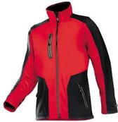 Sioen softshell Torreon rood/zwart
