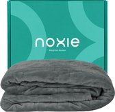 Noxie Premium Hoes voor Verzwaringsdeken - Weighted Blanket Minky Duvet Cover - 150x200cm - Grijs