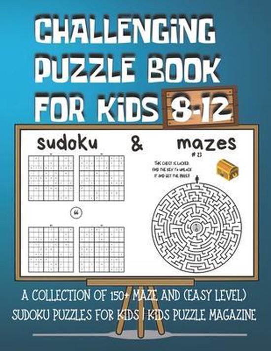 Challenging Puzzle Book for Kids 8-12