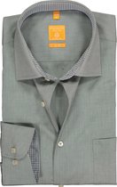 Redmond Modern Fit overhemd - grijs (contrast) - Strijkvriendelijk - Boordmaat: 39/40