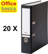 Office Basics Ordner - karton - zwart - rug 80mm - set 20 stuks