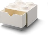 LEGO Iconic Bureaulade - Brick 4 - Stapelbaar - Wit - 2.9L - 15,8 x 15,8 x 11,3cm