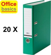 Office Basics Ordner - karton - groen - rug 80mm - set 20 stuks