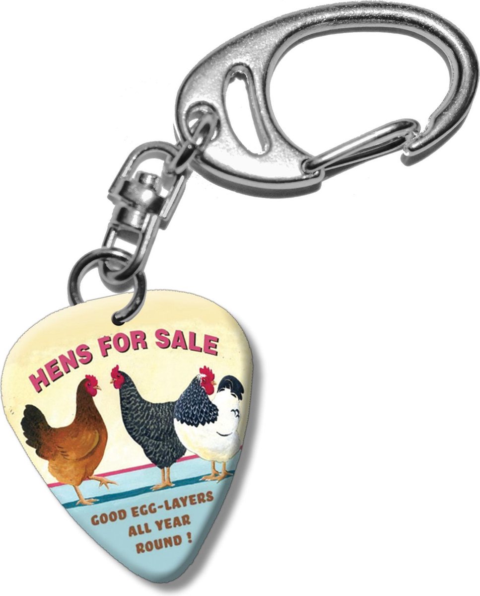 Plectrum sleutelhanger Kippen