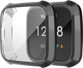 YPCd FitBit Versa Lite Siliconen Case - Zwart
