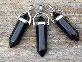 Edelsteen Obsidiaan - pendel - healing punt hanger
