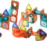Magnetisch knikkerbaan 178-delig Deluxe Pack met Cijfers en Letters - Magnetische Tegels - magnetisch speelgoed- speelgoed 3,4,5,6,7 jaar – Montessori speelgoed- Knikkerbaan - Magn