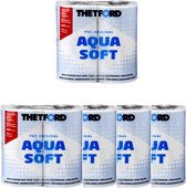 Thetford - 4 X Aqua Soft 2 Laags Toiletpapier - 16 Rollen - Superzacht - Chemisch Toilet - Camping Wc-Papier - Snel Oplosbaar -