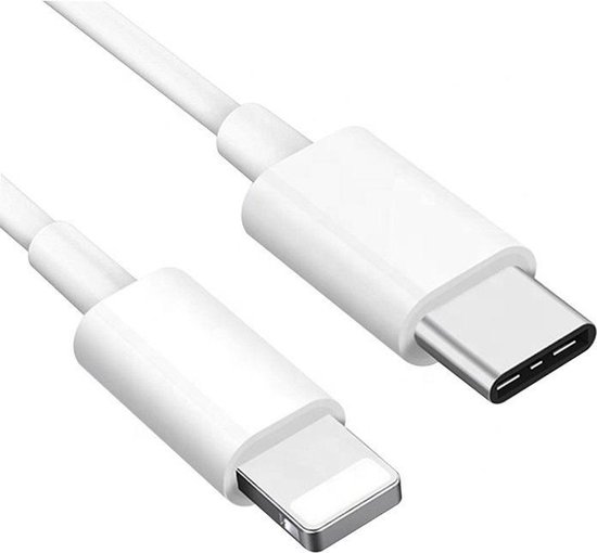 USB C naar Lightning kabel geschikt voor Apple iPhone (12, 13) & iPad -  iPhone oplader... | bol.com