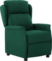 Fauteuil donkergroen stof