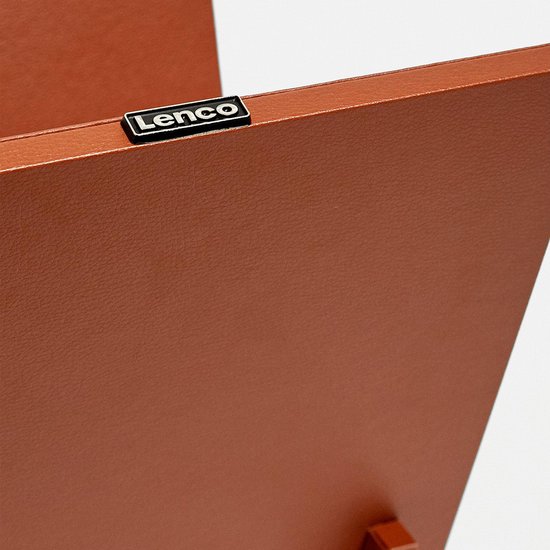 Lenco TTA-040BN - LP Opbergsysteem - LP Houder - Platenhouder - LP Rek - Vinyl Houder - 40 Platen - Bruin van Lenco — afbeelding 3
